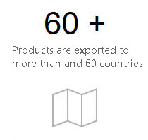 Products are exported to more than and 60 countries and regions